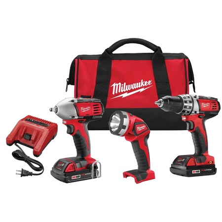Milwaukee Tool MilwaukeeÂ® M18â„¢ Cordless Lith-Ion 3-Tool Combo Kit 2691-23